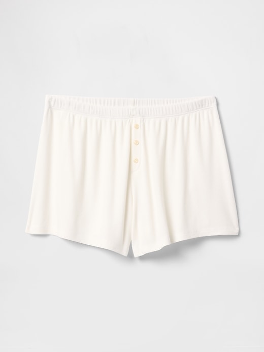 pantaloncini da pigiama a costine mini rilassati