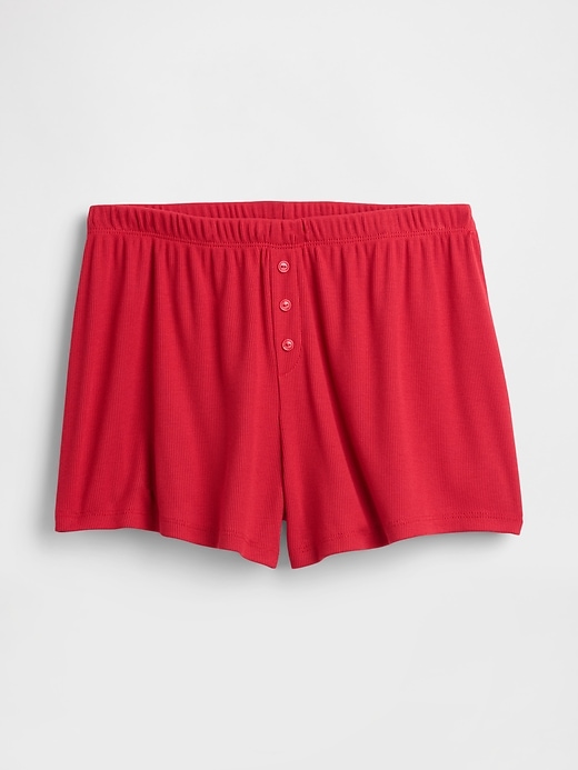 pantaloncini da pigiama a costine mini rilassati