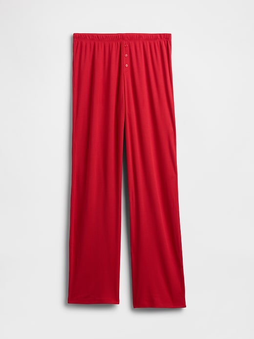 pantaloni da pigiama a gamba larga con mini costine