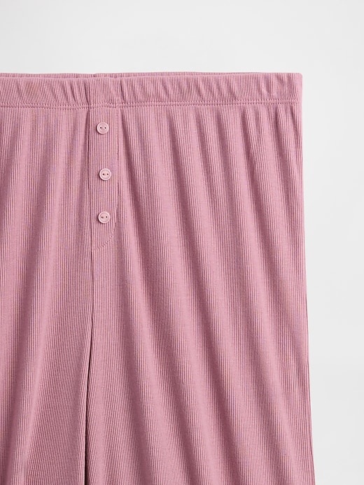 pantaloni da pigiama a gamba larga con mini costine