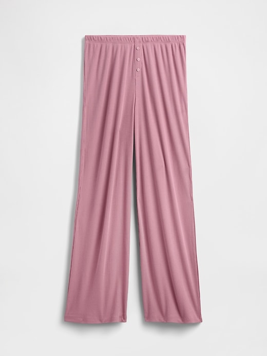 pantaloni da pigiama a gamba larga con mini costine