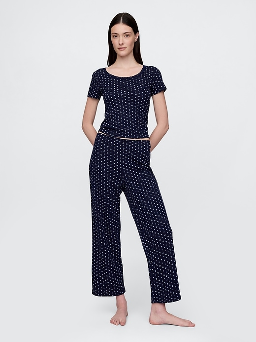pantaloni del pigiama corti in pizzo traforato