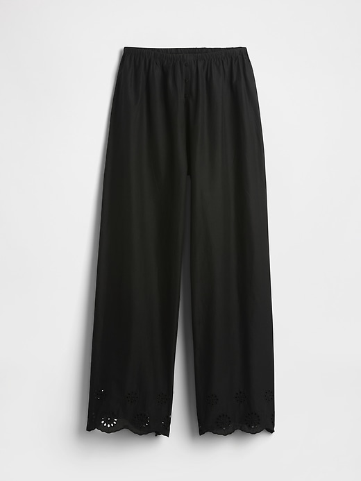pantaloni del pigiama con orlo a occhielli