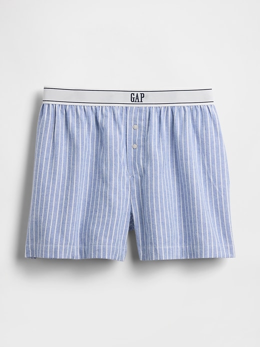 boxer in flanella con logo