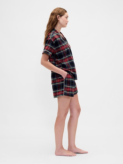 pigiama corto in flanella morbidissima per adulti