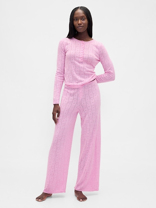 pigiama leggero cashsoft pointelle heart