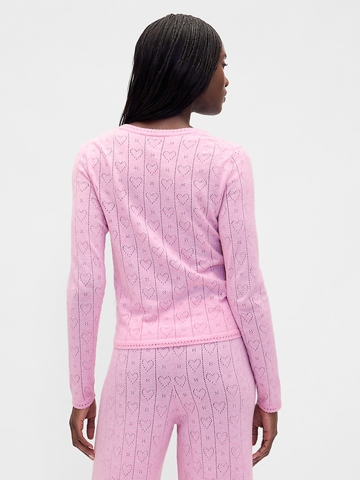 pigiama leggero cashsoft pointelle heart
