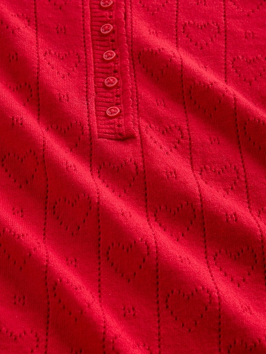 pigiama leggero cashsoft pointelle heart