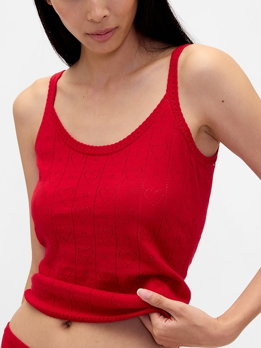 canotta leggera cashsoft pointelle heart pj