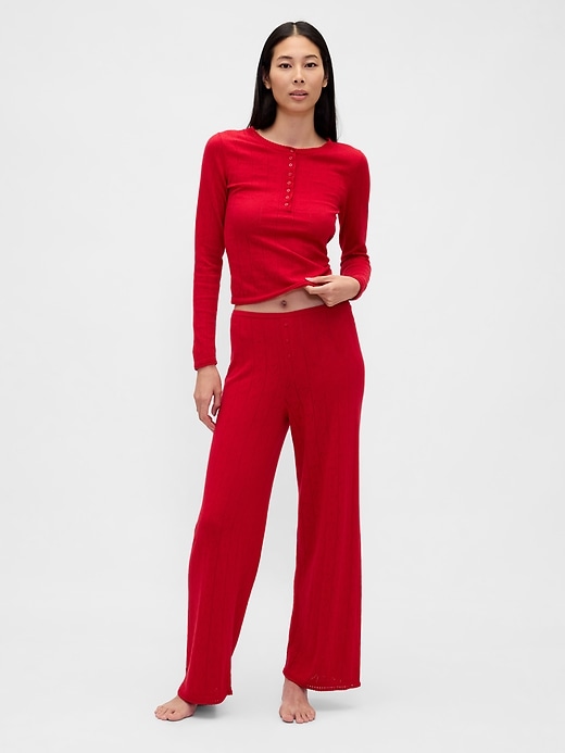pantaloni da pigiama leggeri cashsoft pointelle heart