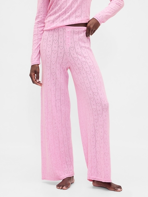 pantaloni da pigiama leggeri cashsoft pointelle heart