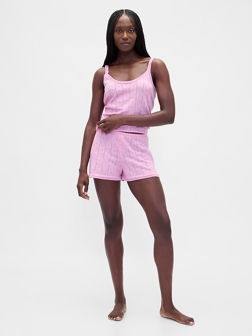 pantaloncini da pigiama leggeri cashsoft pointelle heart