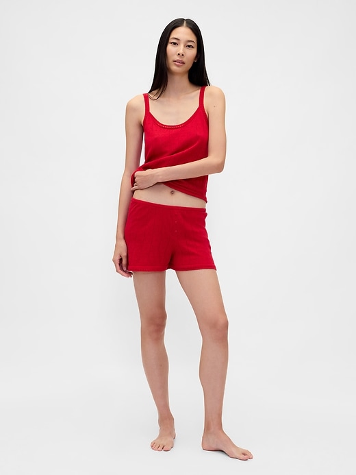 pantaloncini da pigiama leggeri cashsoft pointelle heart