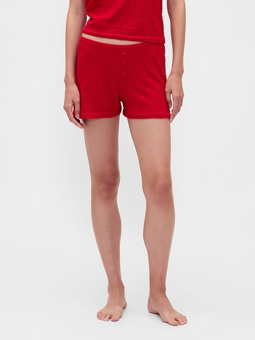 pantaloncini da pigiama leggeri cashsoft pointelle heart