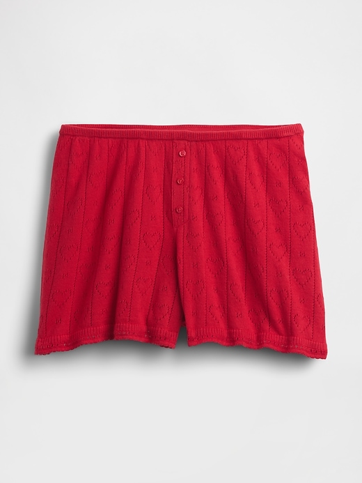 pantaloncini da pigiama leggeri cashsoft pointelle heart