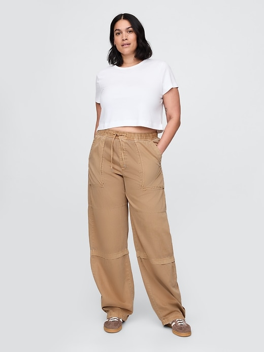 pantaloni utility a vita media