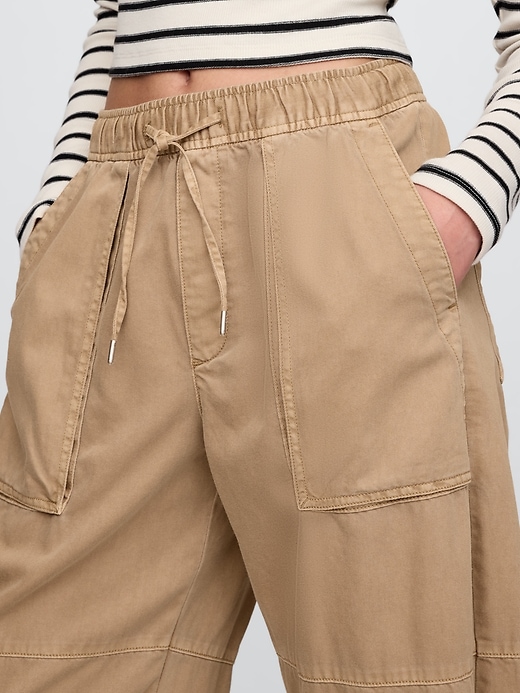 pantaloni utility a vita media