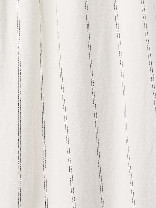 pantaloni in misto lino a vita alta 365