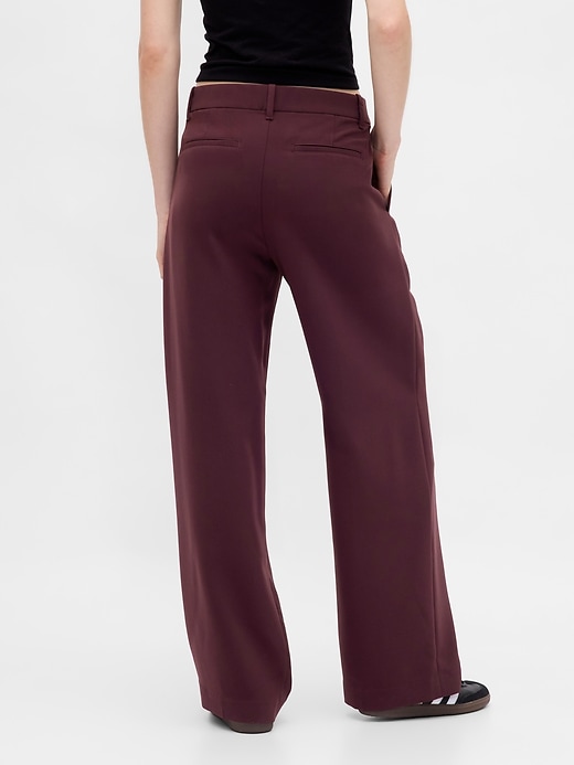 pantaloni a gamba larga con pieghe a vita bassa 365