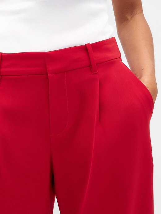 pantaloni a gamba larga con pieghe a vita bassa 365