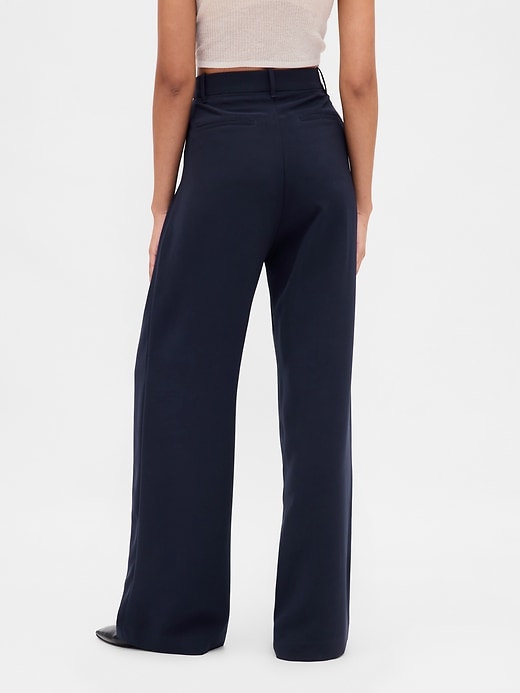 pantaloni a pieghe a vita alta 365