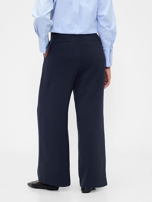 pantaloni a pieghe a vita alta 365