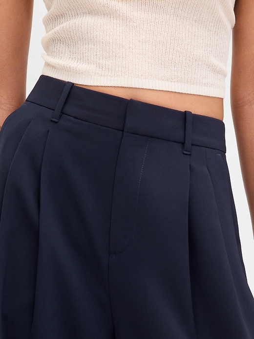 pantaloni a pieghe a vita alta 365