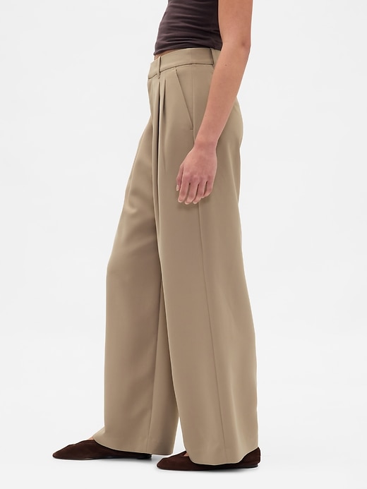 pantaloni a pieghe a vita alta 365
