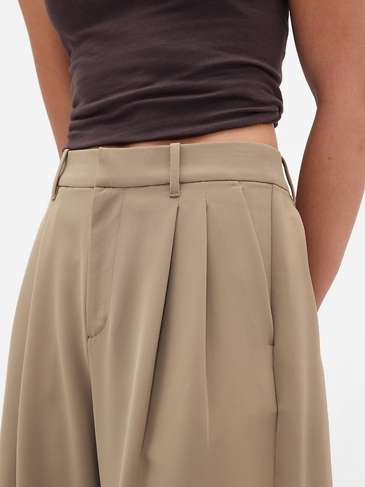 pantaloni a pieghe a vita alta 365