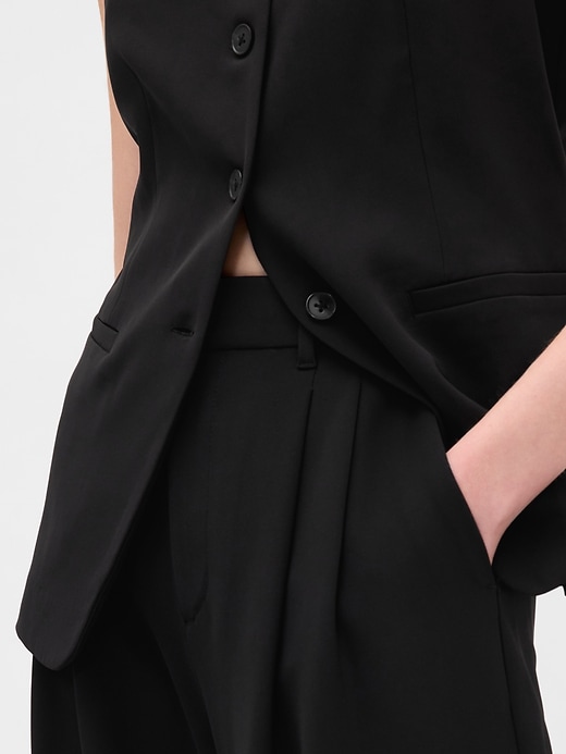 pantaloni a pieghe a vita alta 365