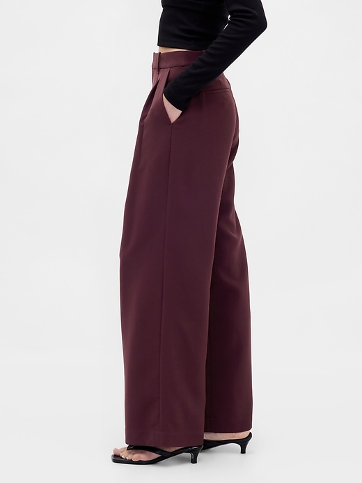 pantaloni a pieghe a vita alta 365