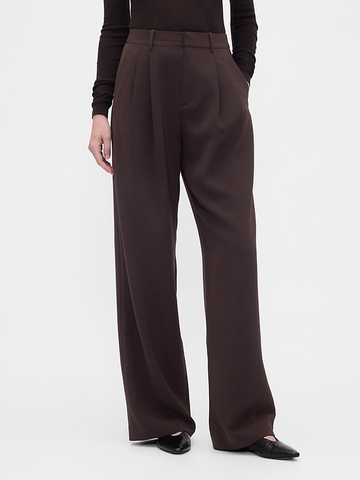 pantaloni a pieghe a vita alta 365