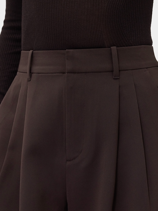pantaloni a pieghe a vita alta 365