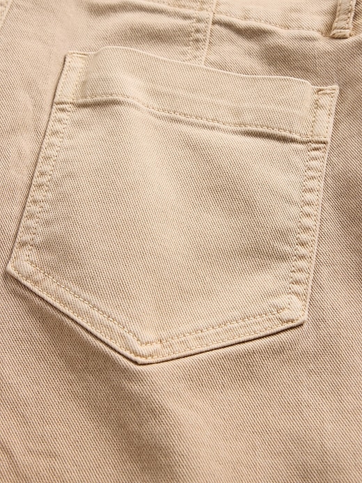 pantaloni lunghi e attillati in twill a vita bassa