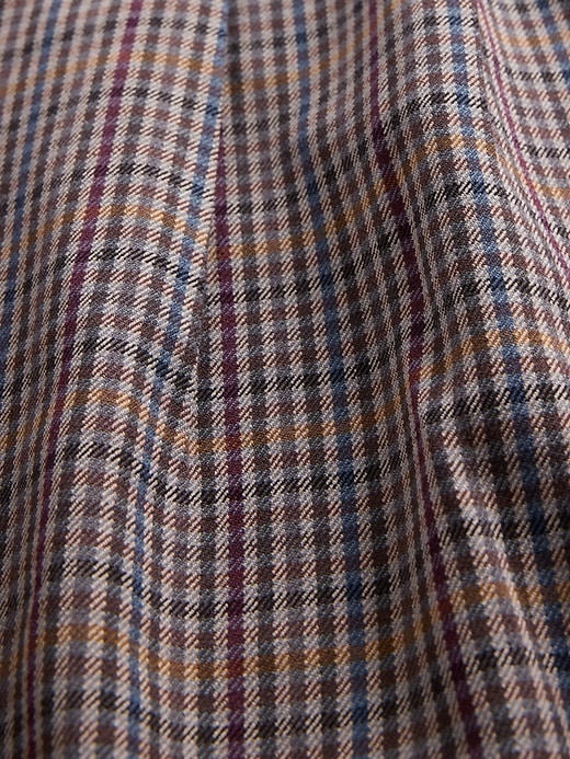 pantaloni plissettati in twill spazzolato a vita alta 365