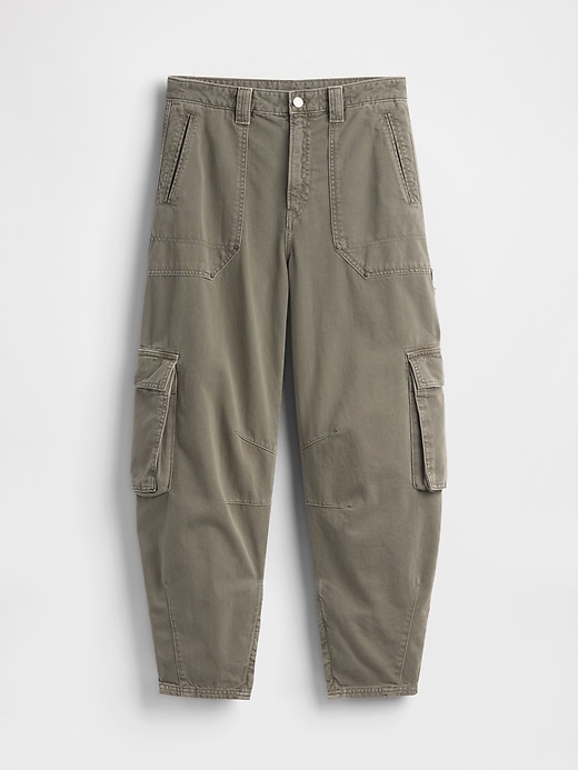 pantaloni cargo a vita media