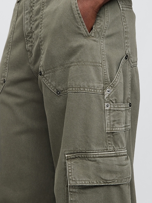 pantaloni cargo a vita media