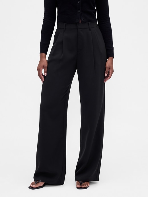 pantaloni a pieghe a vita alta curvy 365