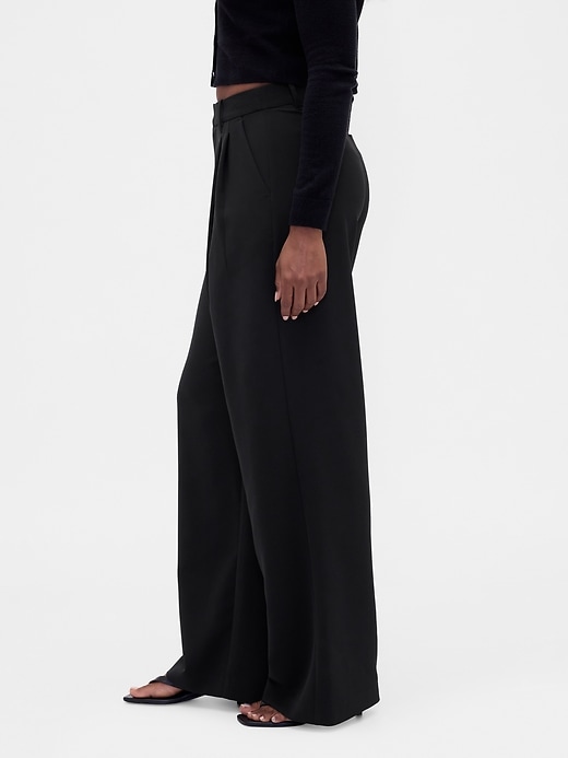 pantaloni a pieghe a vita alta curvy 365