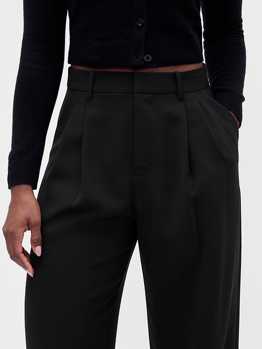 pantaloni a pieghe a vita alta curvy 365