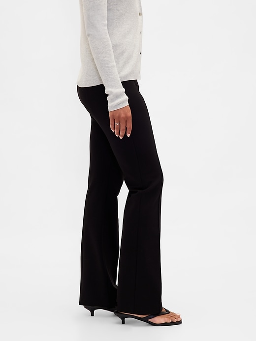 pantaloni a vita alta con doppia maglia