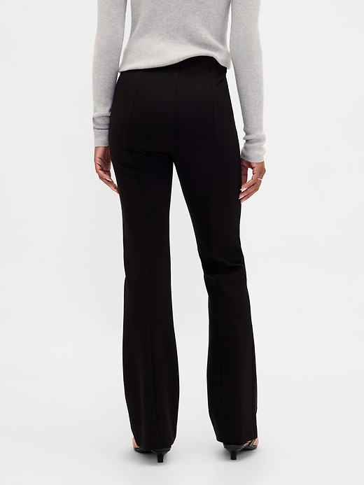 pantaloni a vita alta con doppia maglia