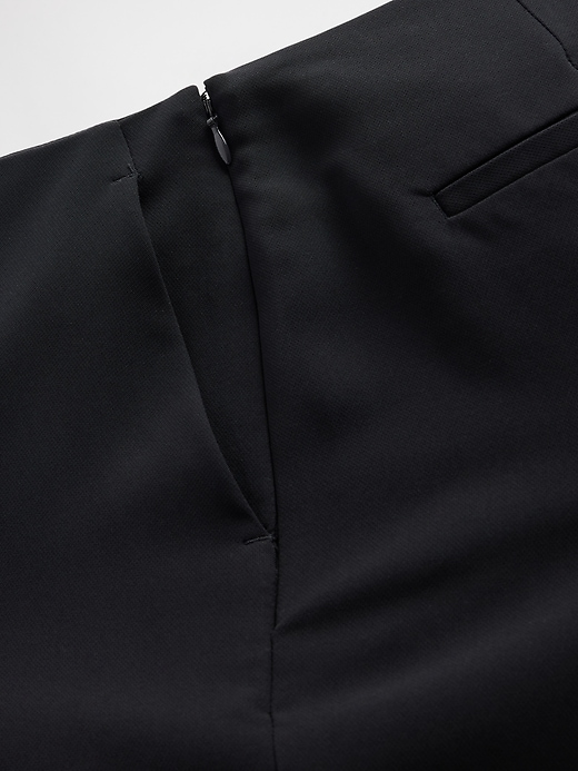 pantaloni a zampa in twill a vita bassa