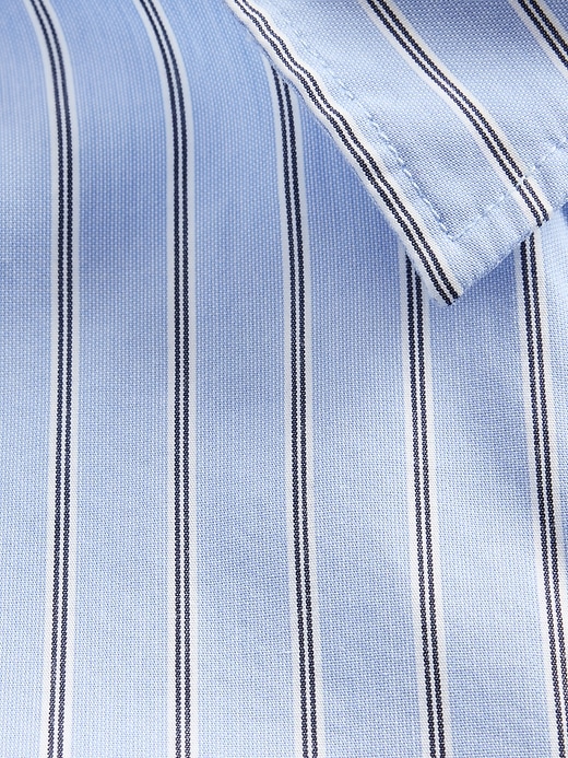camicia corta aderente in cotone biologico