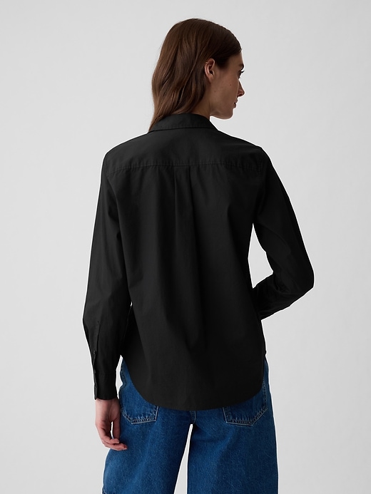camicia classica in popeline di cotone biologico