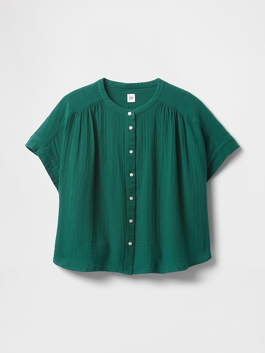 camicia dolman in garza di cotone