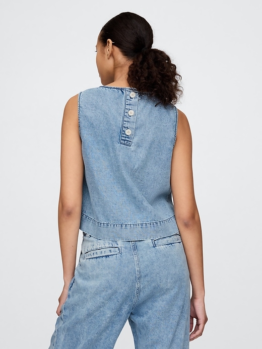 canotta in denim ultrasoft shell