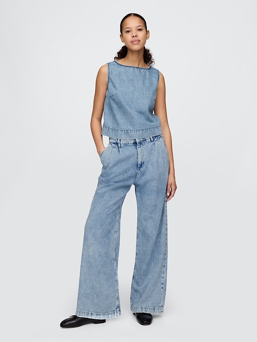 canotta in denim ultrasoft shell