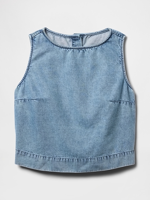 canotta in denim ultrasoft shell
