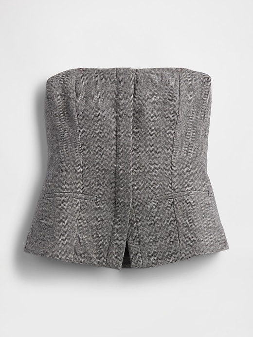 top corsetto bistretch senza spalline